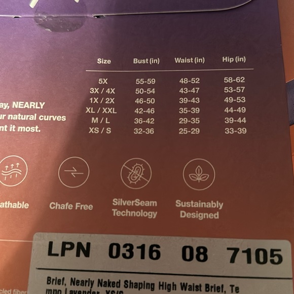 NWT Yitty shaping high waist brief in Tempo Lavender - Picture 8 of 9